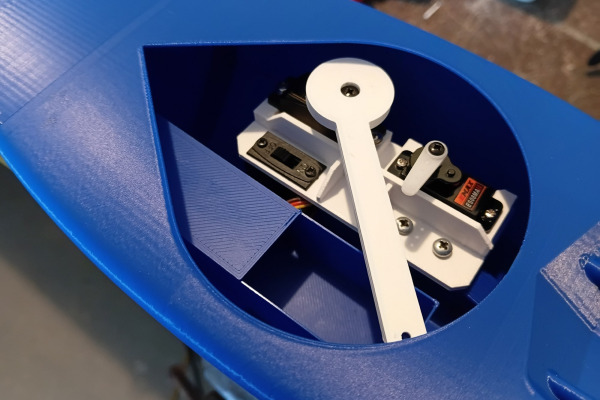 servo tray and arm install