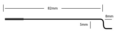 Footy 305 - Rudder Push Rod Dimensions