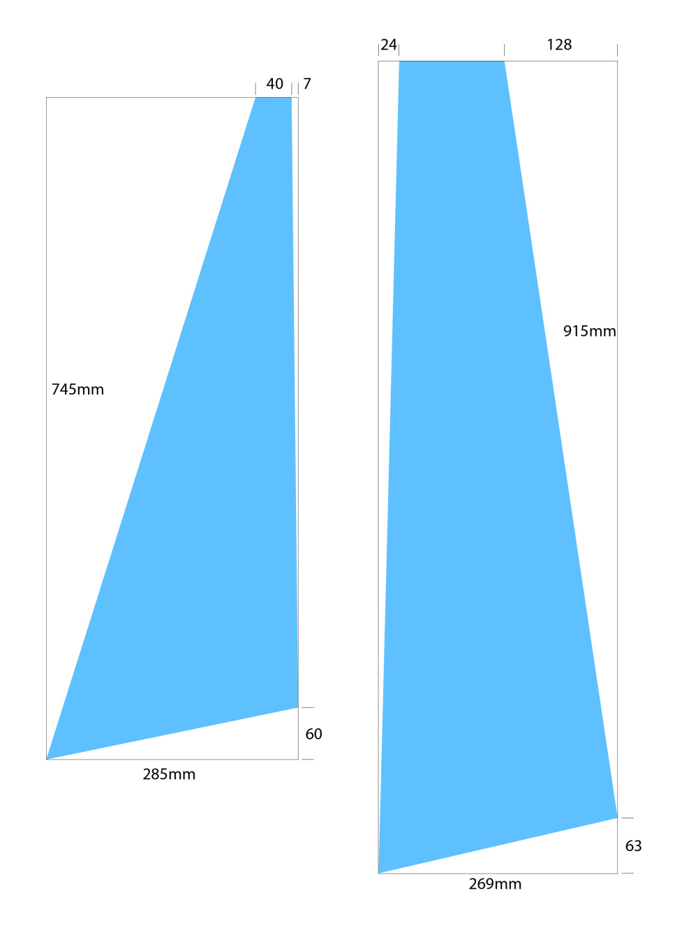 RS850 A-Rig Sail Plan