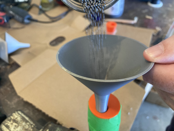rs850 leadshot pouring