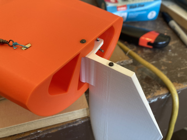 rs850 rudder glued