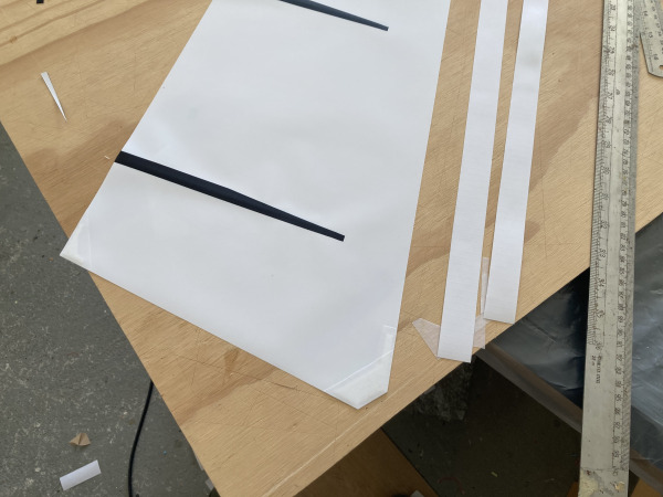 rs850 sail lacing setup