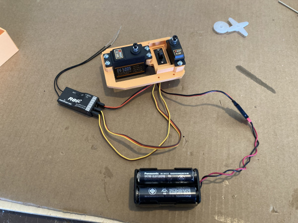 rs850 servo wired connections