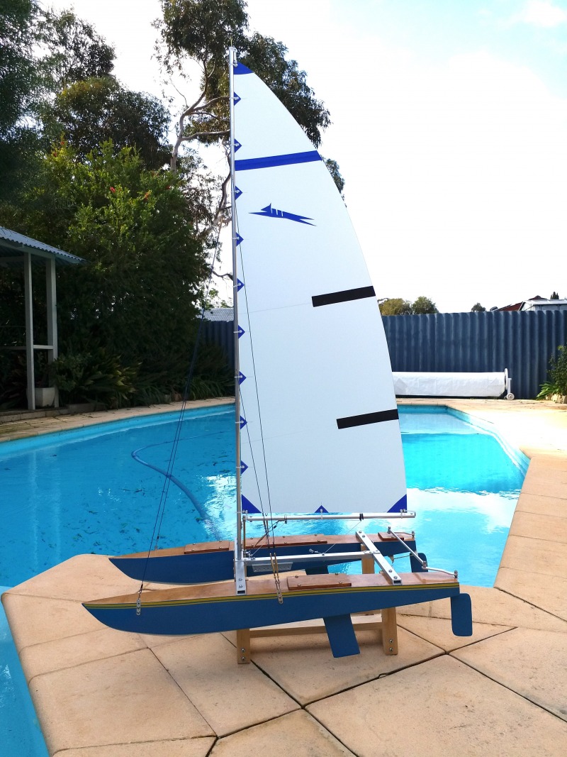 RC Yacht - Alan Brown Catamaran Racing Sparrow derivitive, Perth, Western Australia