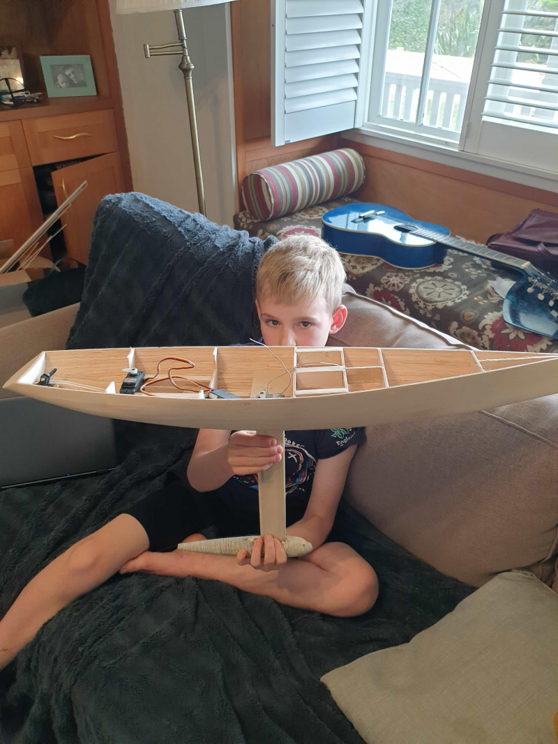 RC Yacht - Andy Saunders + Son, New Zealand