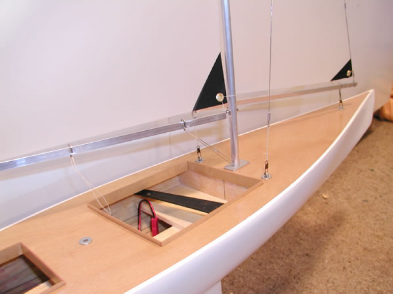 RC Yacht - Racing Sparrow #3 - rigging, Auckland, New Zealand