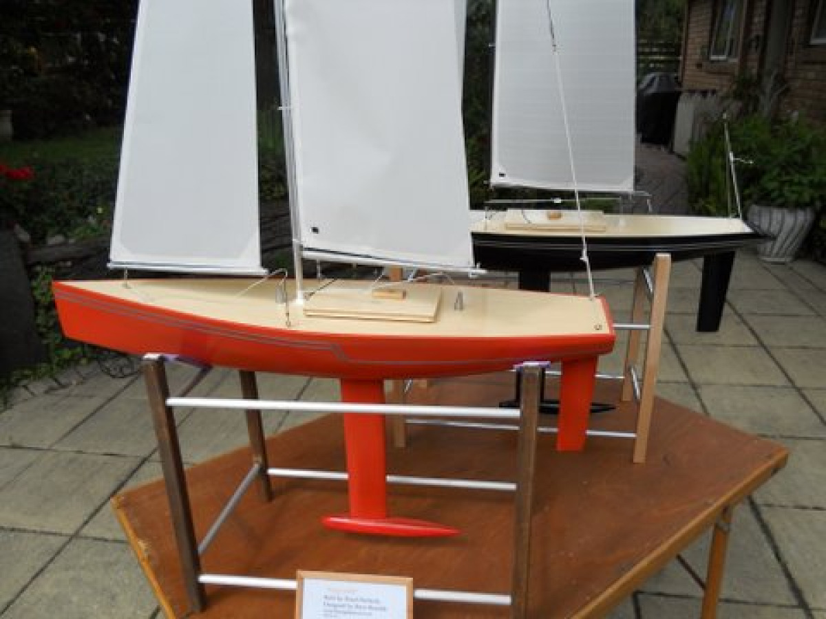 Foxy lady the orange model yacht, an RG65 design by Bryn Heveldt from New Zealand, Location: Mount Martha, Victoria, Australia