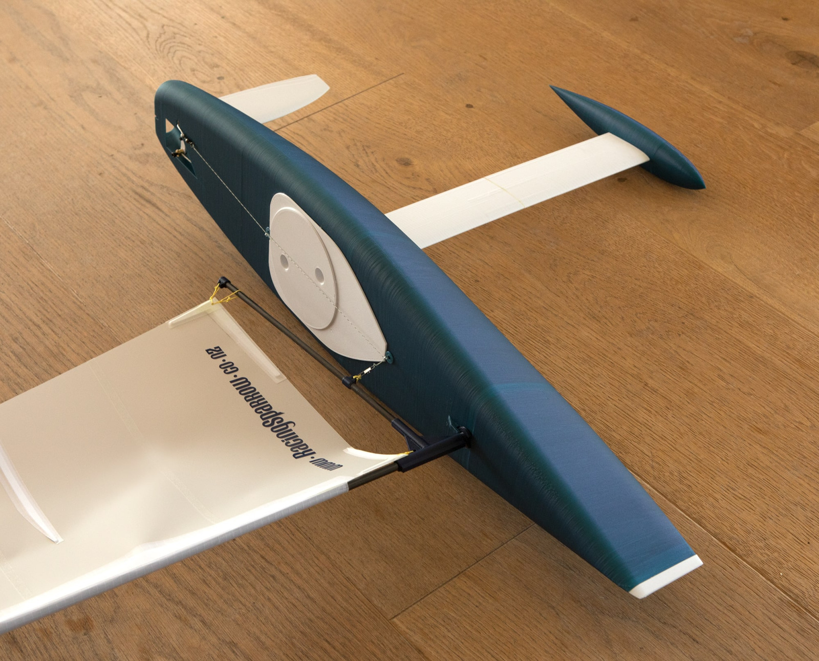 Racing Sparrow RG65 3D Printed Model Sail Boat